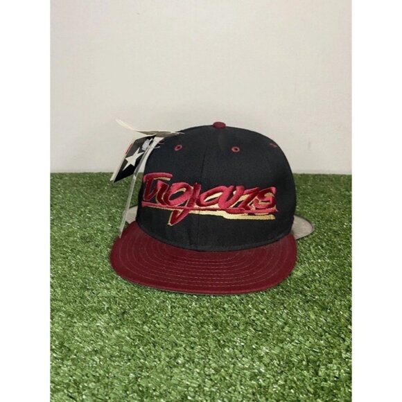 Vintage USC Trojans hat cap snap back black script deadstock football mens wool - Picture 2 of 9